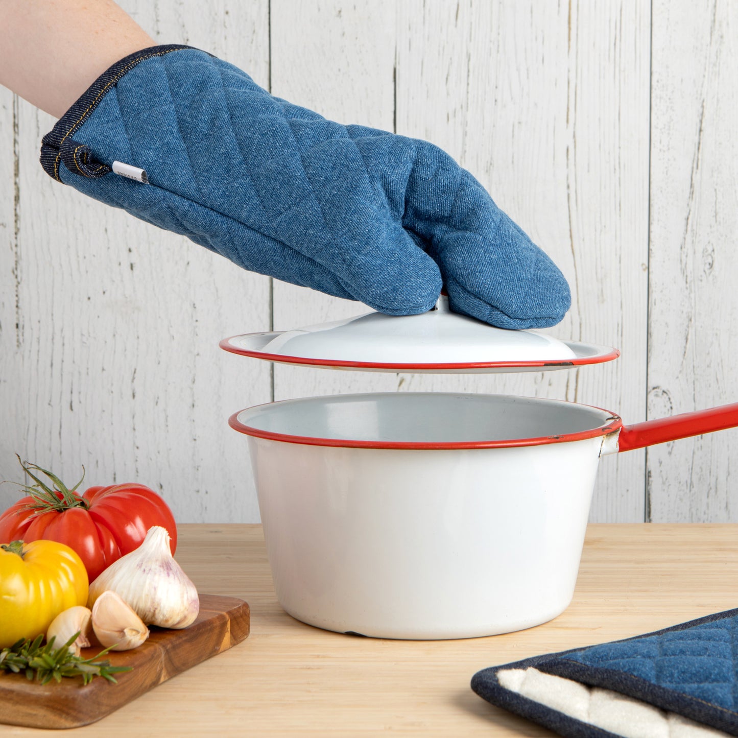 Superior Denim Stone Wash Oven Mitt