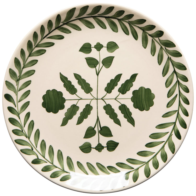 Sylvie Green Hand Painted Dinner Plate 11 Inch
