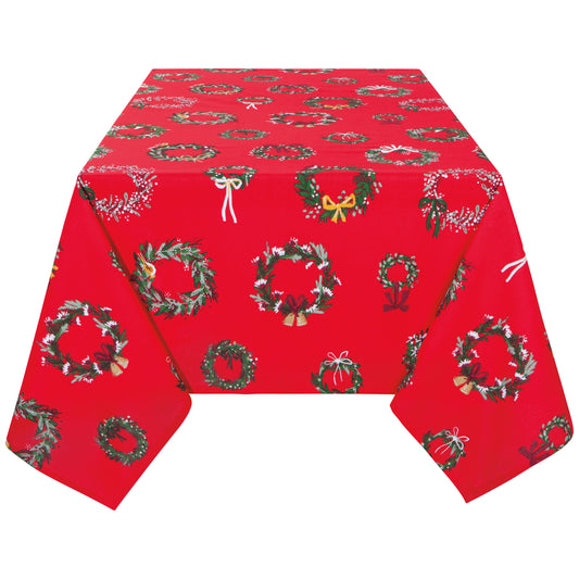 Wreaths Printed Tablecloth 60 X 120 Inches