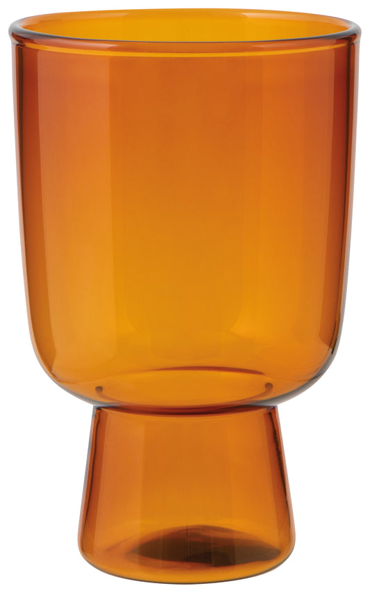 Pedestal Glass 11 oz - Amber