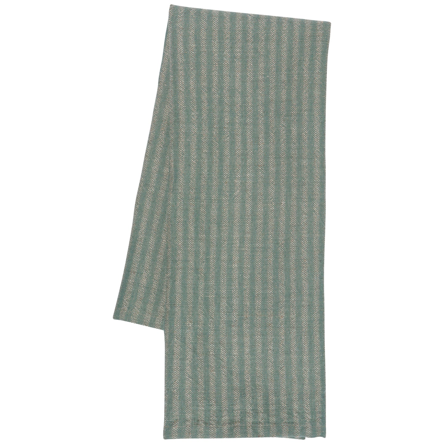 Jade Stripe Linen-Cotton Dishtowel