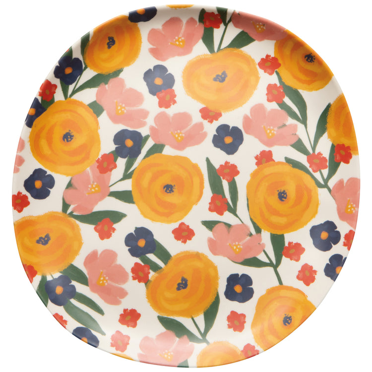 Full Bloom Melamine Dinner Plate