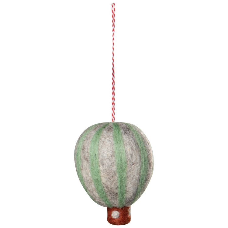 Hot Air Balloon Felt Christmas Tree Ornaments - Assorted