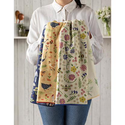 Bee Garden Recycled Microfibre Dishtowel