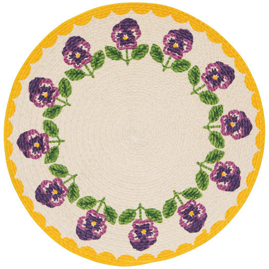 Pansy Braided Placemat