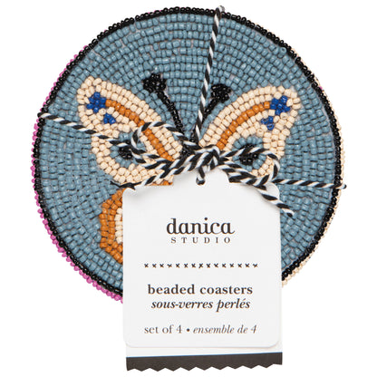 Aurora Beaded Coasters Set of 4