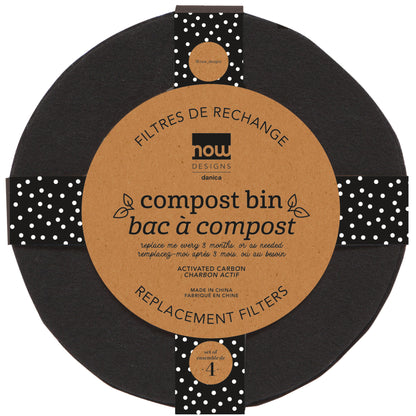 Compost Bin Activated Charcol Filters Set of 4