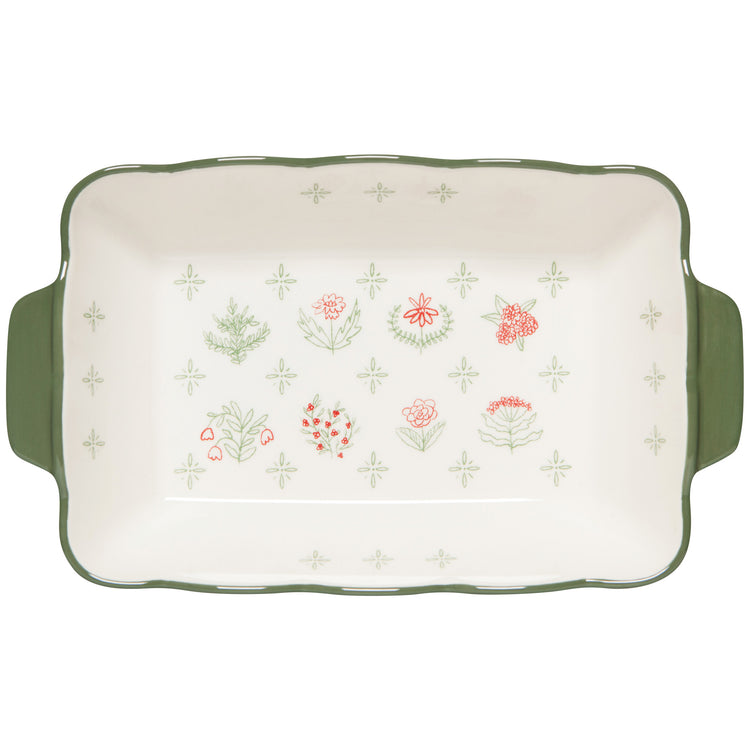 Camellia Stoneware Baking Dish