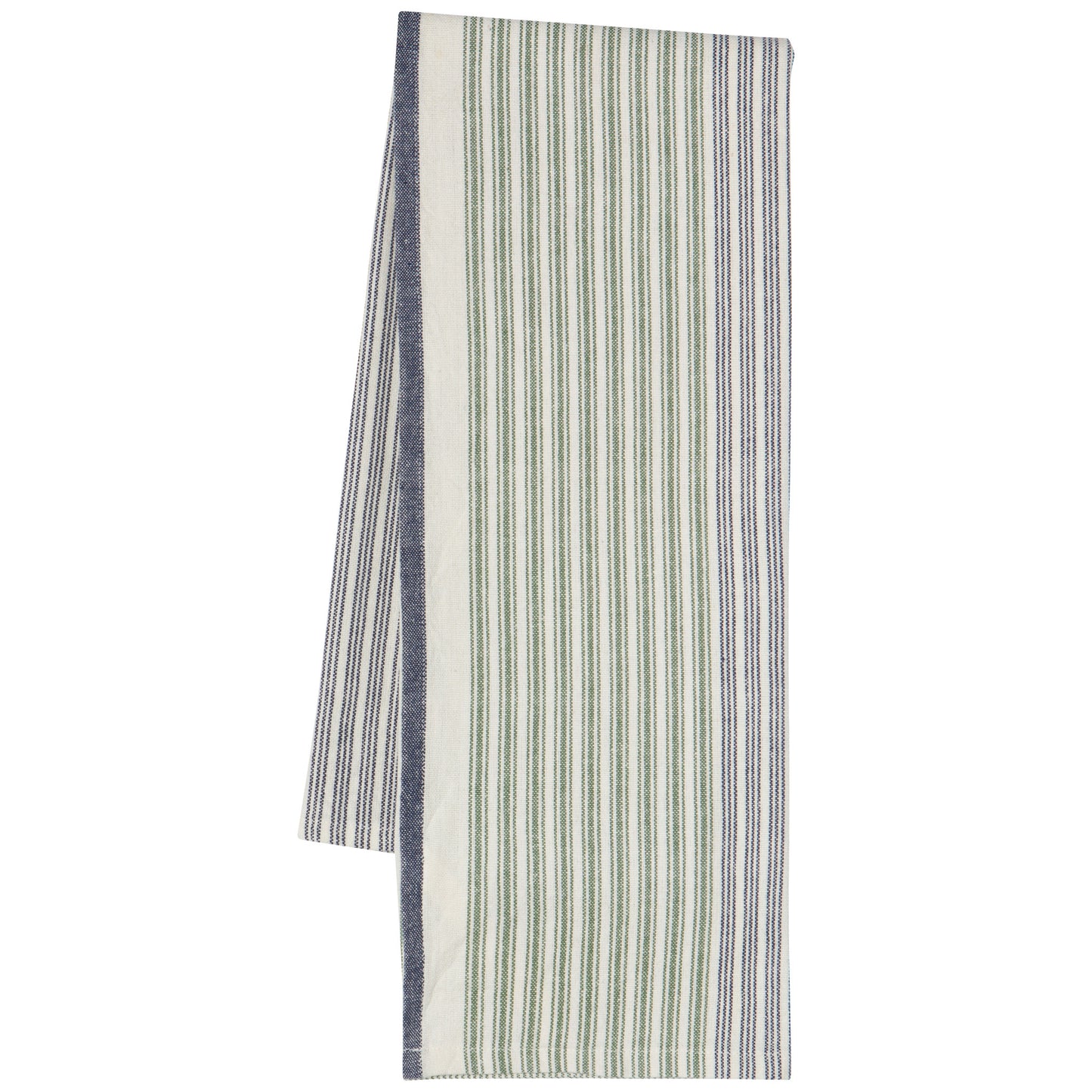 Jade Green Array Stripe Dishtowel Set of 2