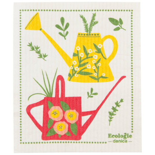 Watering Cans Swedish Dishcloth