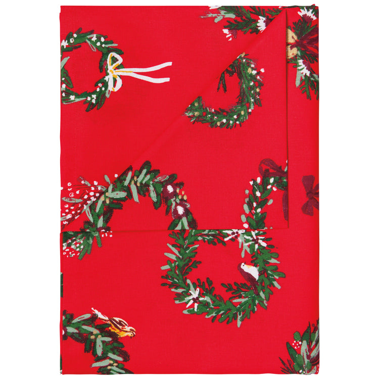 Wreaths Printed Tablecloth 60 X 120 Inches