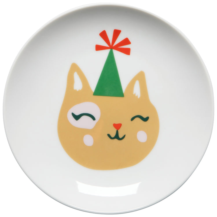 Let it Meow Christmas Appetizer Plates Set of 4