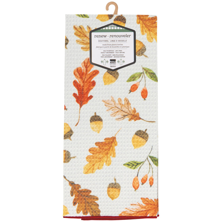 Oak and Acorn Recycled Microfibre Dishtowel
