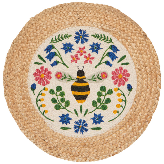 Bee Garden Braided Placemat