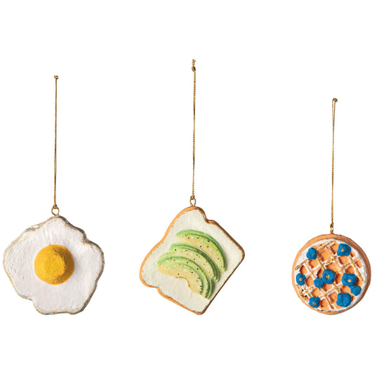 Brunch Club Felt Christmas Tree Ornaments - 3 Assorted Styles