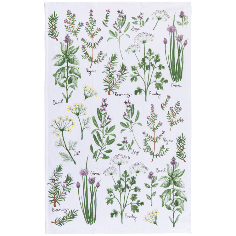 Fresh Herbs Terry Dishtowel