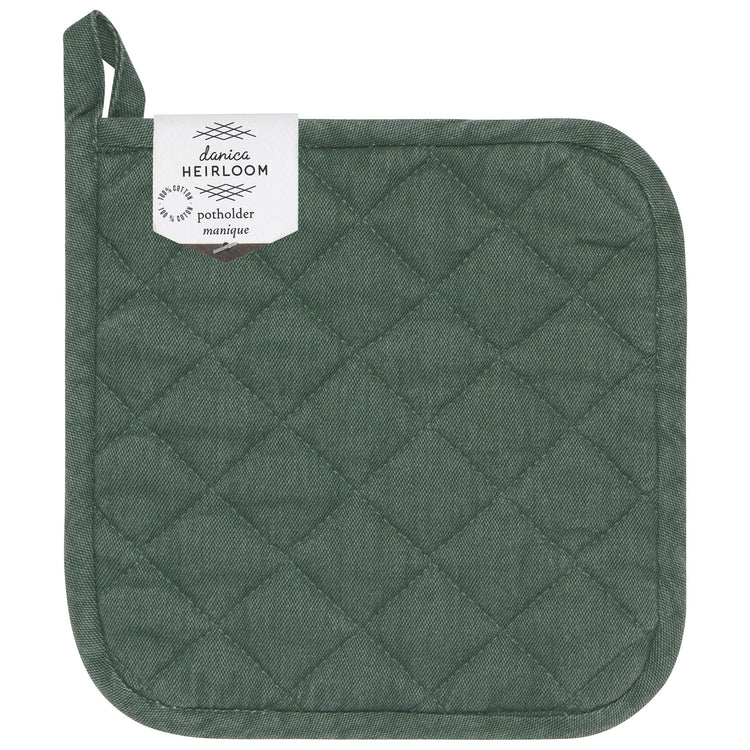 Jade Green Stonewash Potholder