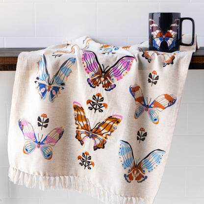 Aurora Embroidered Dishtowel
