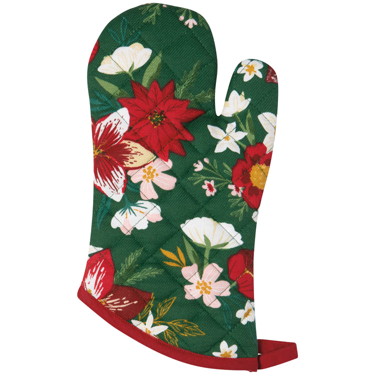 Amaryllis Christmas Spruce Mitt