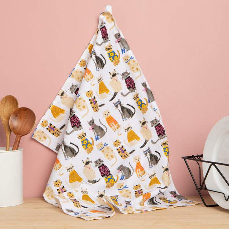 Feline Fine Dishtowel