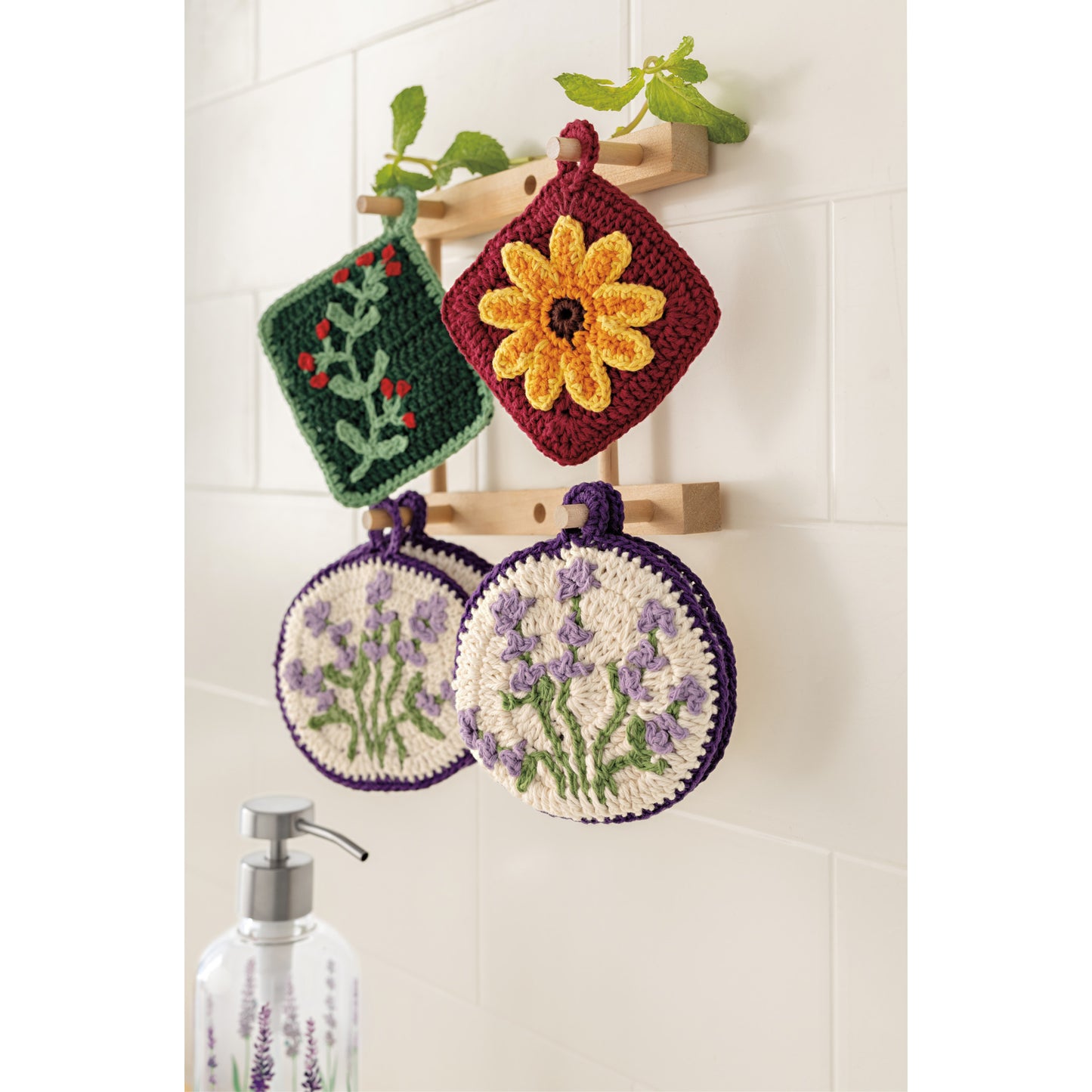 Sunflower Splendor Crochet Sponges Set of 2