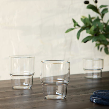 Stackable Drinking Glass 13 oz - Clear