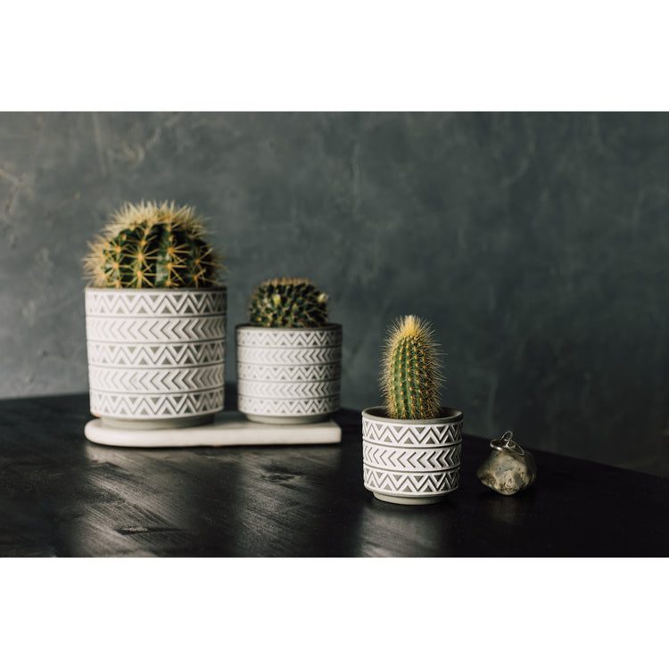 Gray Spark Plant Pot Large 5.65 inch