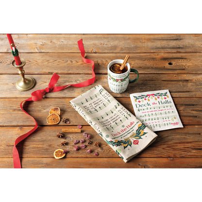 Christmas Carol Christmas Swedish Dishcloth