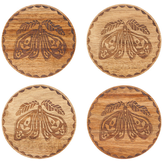Nocturna Engraved Coasters Set of 4