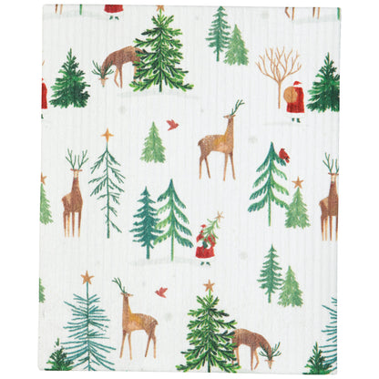 Winter Wonders Christmas Eco Dishcloth Roll Counter Display - 12 assorted