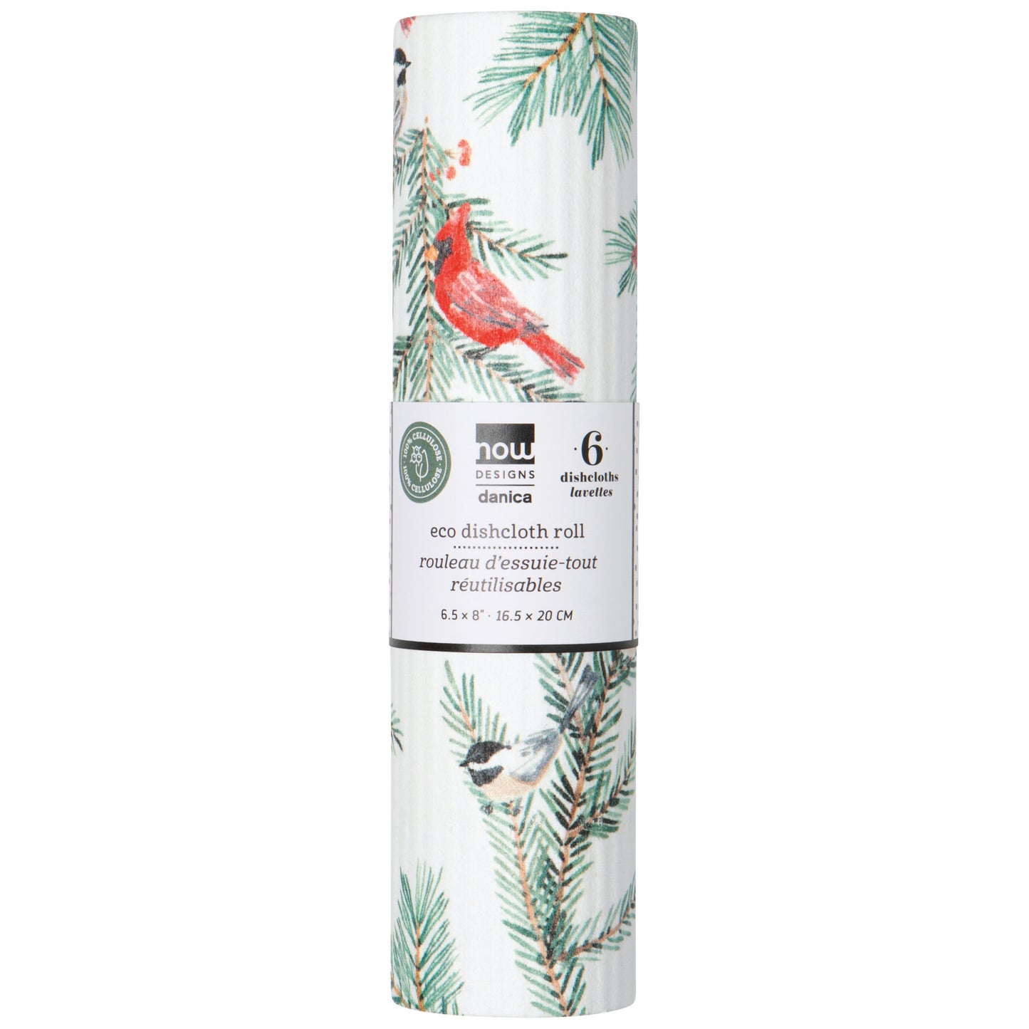 Winter Wonders Christmas Eco Dishcloth Roll Counter Display - 12 assorted