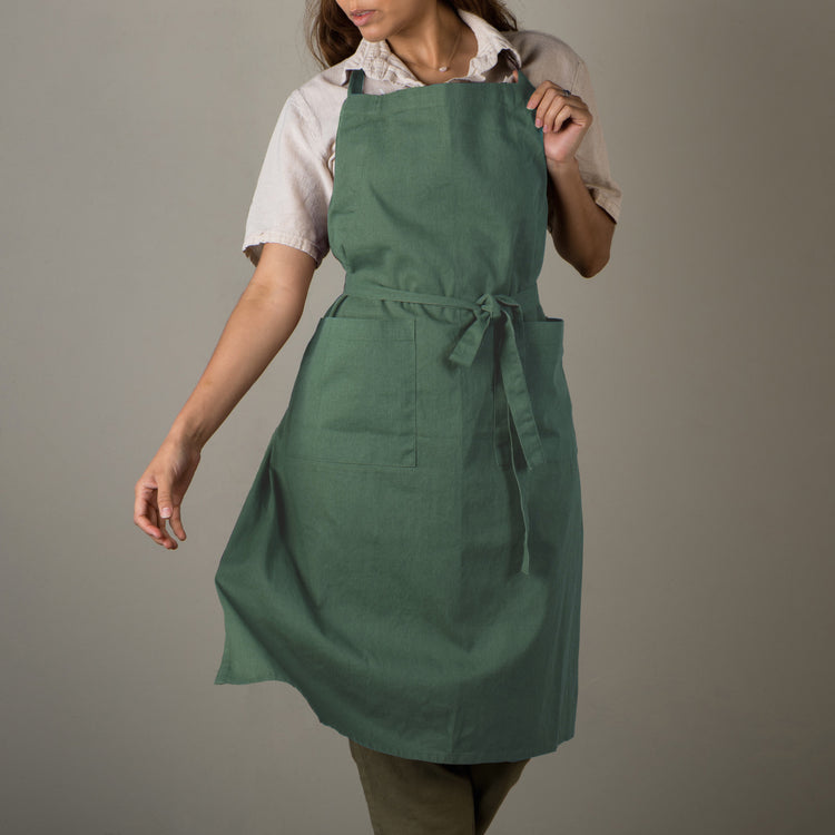 Jade Green Stonewash Apron