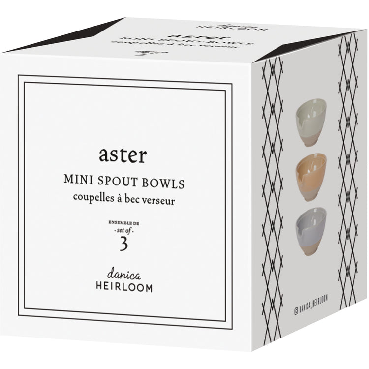 Aster Mini Spout Bowl Set of 3