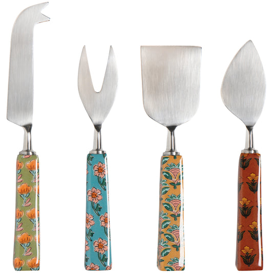 Mosaic Cheese Knives Set of 4