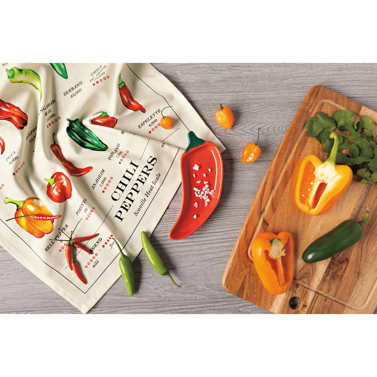 Chili Peppers Printed Dishtowel