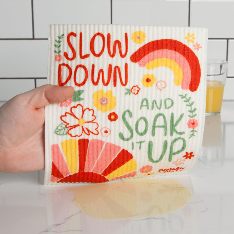 Slow Down Swedish Dishcloth
