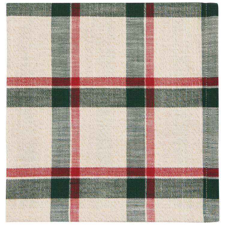 Noel Plaid Christmas Napkins Set of 4