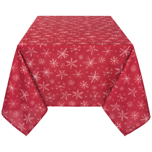 Snowflakes Clean Coast Tablecloth 60 x 90 Inches
