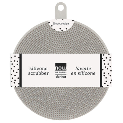 Scrub Bub Fog Gray Silicone Scrubber