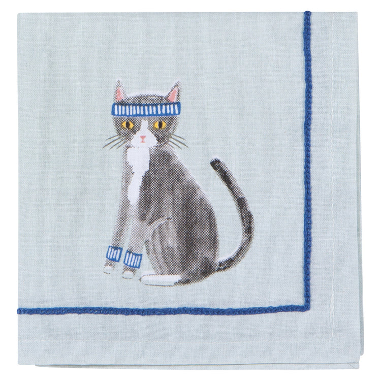 Feline Fine Cocktail Napkins Set of 4
