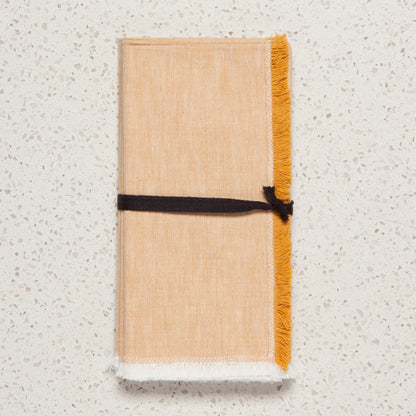 Ochre Chambray Napkins Set of 4