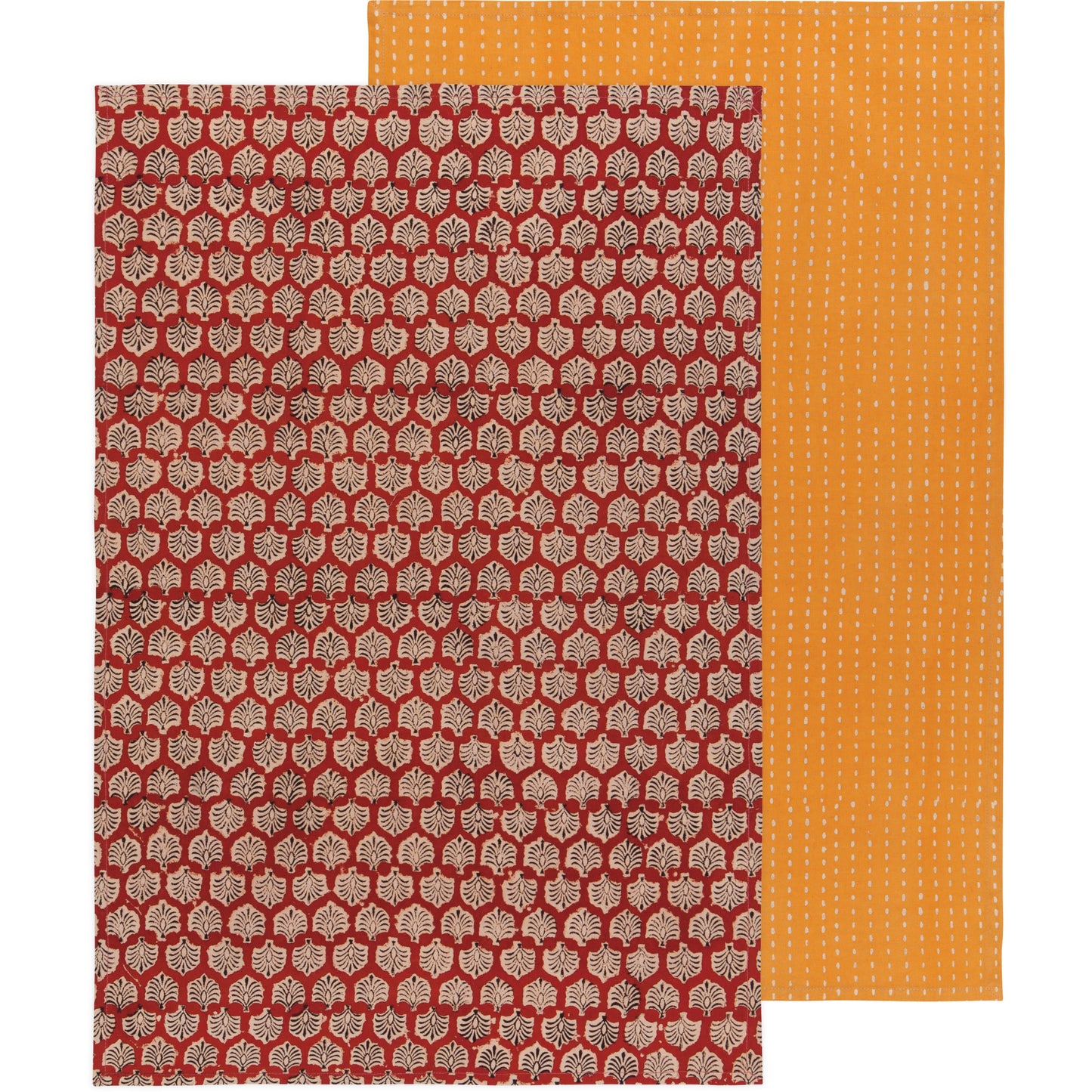 Field Block Printed Dishtowel Set of 2