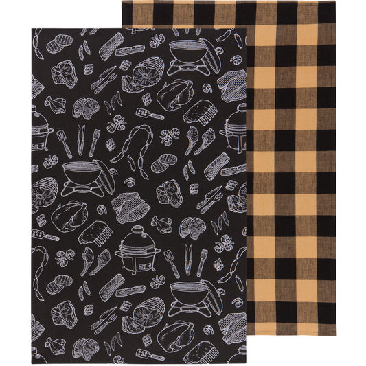 On the Grill Dishtowels Set of 2
