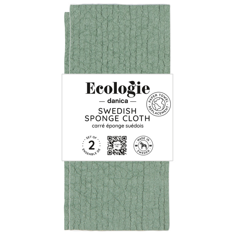 Elm Green Swedish Sponge Cloths Set of 2