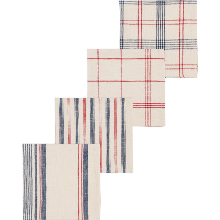 Bastien Vintage French Napkins Set of 4