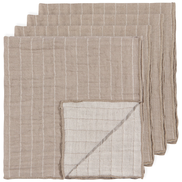 Dove Gray Double Weave Napkins Set of 4