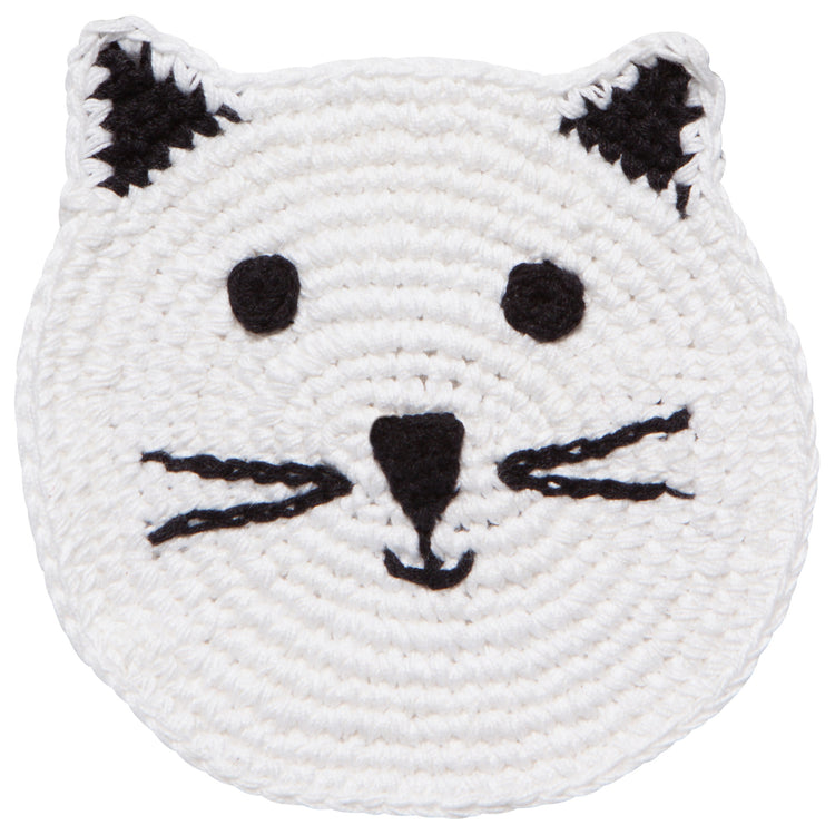 Meow & Furever Crochet Coasters Set of 4 Assorted