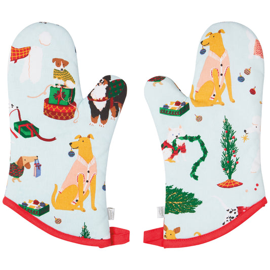 Holiday Hounds Packaged Mitts Set of 2