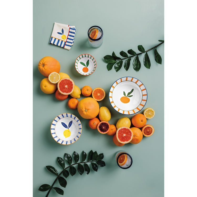 Citrus Burst Cocktail Napkins Set of 4 Assorted