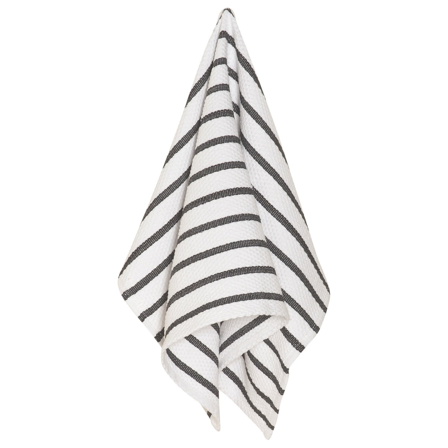 Basketweave Black Dishtowel